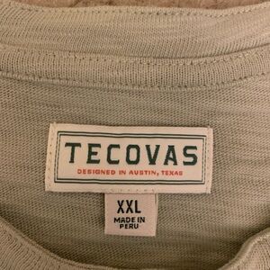 Tecovas Men's Crewneck Shirt in Light Gray
